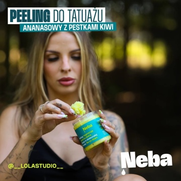 Scrub pentru tatuaje Neba Pineapple Sugar Scrub 300g