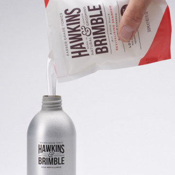 Rezerva sampon de par Hawkins & Brimble Revitalising Shampoo Pouch 300ml 