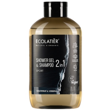 Sampon & Gel de dus 2-în-1 Ecolatier Urban Sport 600ml