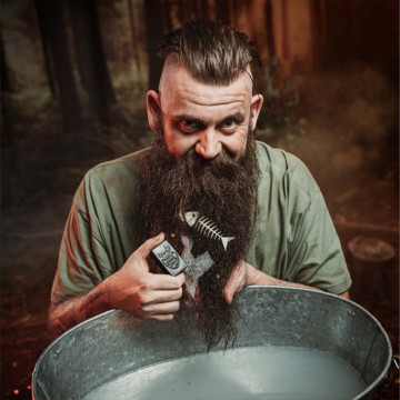Sapun pentru barba Angry Beards Wesley Wood Beard Soap 50g