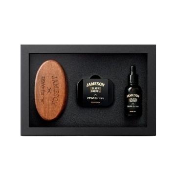 Set cadou ingrijire barba ZEW for men x Jameson Black Barrel