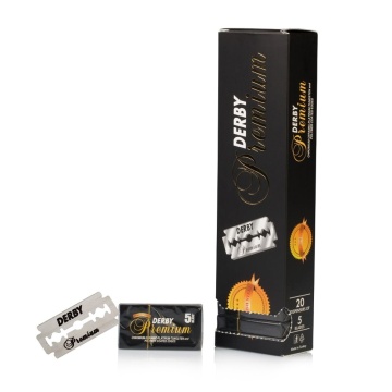 Set of 20 x Derby Premium razor blades 5 pcs