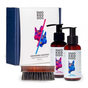 Set ingrijire barba Smoked Dog Grooming Buddies Two