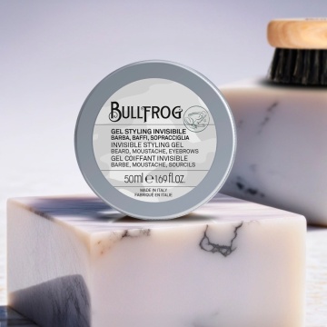 Gel pentru mustata, barba si sprancene Bullfrog Invisible Styling Gel 50ml