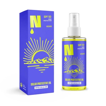 Ulei pentru tatuaje si corp cu filtre SPF 50 UVA și UVB Neba 150ml