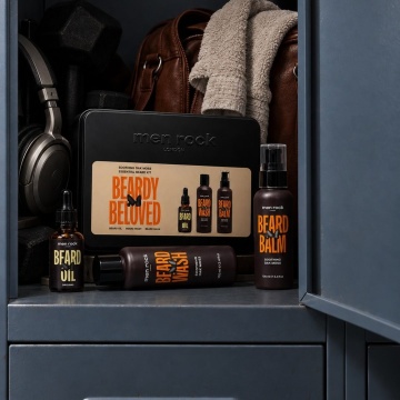 Set cadou ingrijire barba Men Rock Beardy Beloved Oak Moss