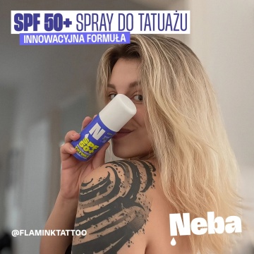 Spray protector pentru tatuaje Neba Protective Spray with SPF50+ Filters 100ml