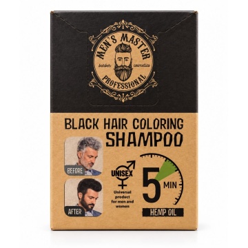 Vopsea pentru barba si par Men's Master Professional 10 x 25ml - Negru
