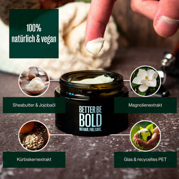 Better Be Bold No Hair Full Care Bald Cream 50ml - Img 3