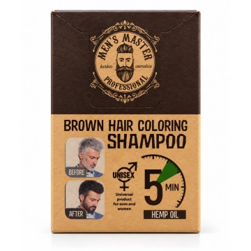 Men's Master Professional Beard and Hair Dye 10 x 25ml - Brown