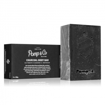 Sapun de corp barbati Pomp & Co. Charcoal Body Bar Soap 120g