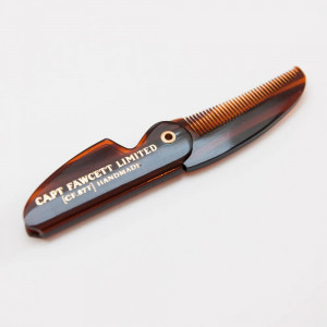 Pieptene de mustata Captain Fawcett Folding Pocket Moustache Comb CF.87T