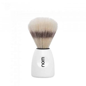 Nom Lasse 41 White Shaving Brush with Boar Bristles