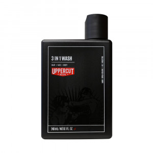 Sampon pentru par, gel de dus si fata Uppercut Deluxe 3 in 1 240ml