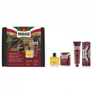 Set de barbierit Proraso Sandalwood & Shea Butter Duo Pack