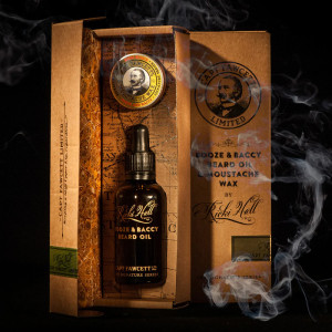 Set ingrijire barba Captain Fawcett Booze & Baccy Oil & Wax Gift Set