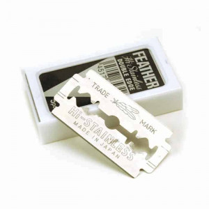 Feather Hi Stainless Platinum Double-Edge Blades (5 Pack)