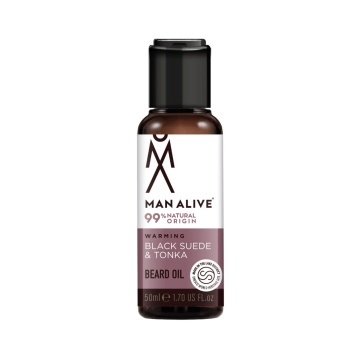 Ulei de barba Man Alive Black Suede & Tonka 50ml