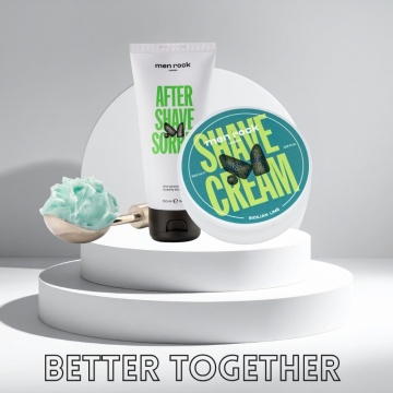 Men Rock Shave Cream with After Shave Sorbet