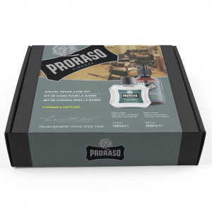 Set ingrijire barba Proraso Cypress and Vetiver - balsam si sampon pentru barba