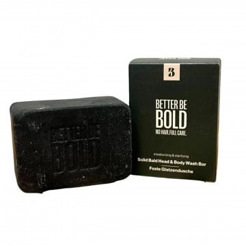 Sapun pentru chelie si corp Better Be Bold special creat pentru o experiență de duș excelentă.  Ca un gel de dus solid, sapunul acesta este absolut necesar pentru oricine dorește cea mai bună îngrijire atat pentru chelie cat si pentru restul corpului.
