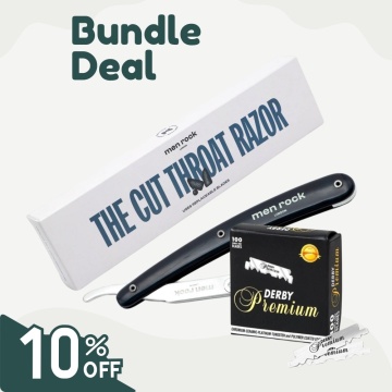 Combo Men Rock Shaving Razor and Derby Premium Blades