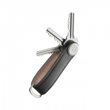 Organizator chei din piele Orbitkey 2.0 Leather Charcoal 
