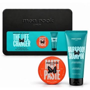 Set cadou Men Rock The Life Changer Shower and Style Kit - Gift tin