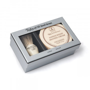 Taylor of Old Bond Street Pure Badger & Sandalwood borotvakrém ajándékdobozban borotvakészlet