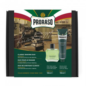 Set de barbierit Proraso Refreshing Eucalyptus & Menthol Duo Pack