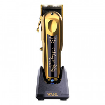 Masina de tuns fara fir Wahl Magic Clip 5 Star Cordless Gold cu gratare premium