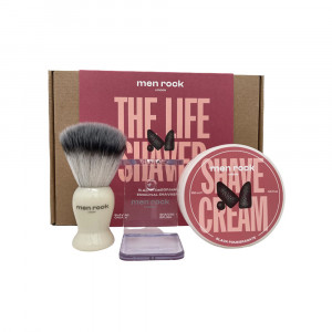 Men Rock The Life Shaver – Black Pomegranate shaving gift set