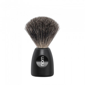 Nom Lasse 81 Black Shaving Brush with Badger Bristles