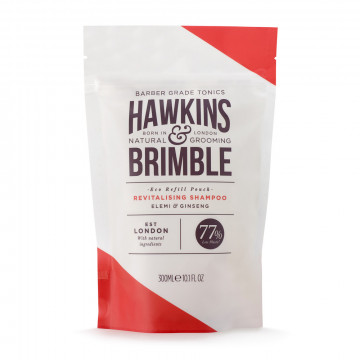 Rezerva sampon de par Hawkins & Brimble Revitalising Shampoo Pouch 300ml 
