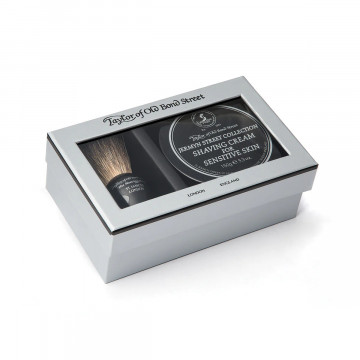 Taylor of Old Bond Street Black Pure Badger Brush borotvakészlet és Jermyn Street ajándékdoboz