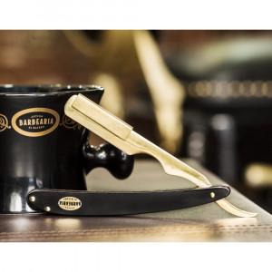 Brici cu lama interschimbabila Antiga Barbearia Black & Gold