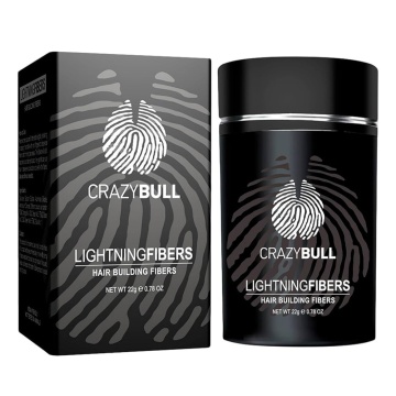 Fibre pentru par Crazy Bull Hair Building Fibers No. 4 - Medium Brown (saten) 22g