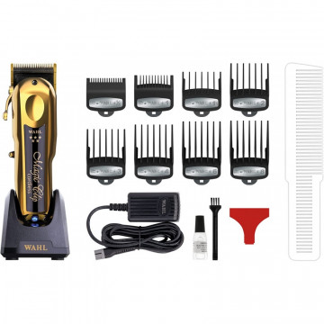 Masina de tuns fara fir Wahl Magic Clip 5 Star Cordless Gold cu gratare premium