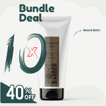 Pachet promo 10 x balsam de barba Point Barber 100ml