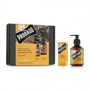 Proraso Wood & Spice Beard Care Set - Beard Oil and Beard Shampoo
