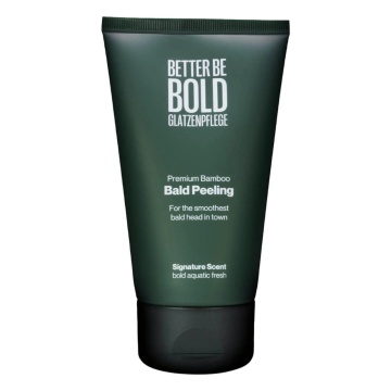 Scrub pentru chelie Better Be Bold Bald head scrub with bamboo fibers (anti-shine effect) 150ml