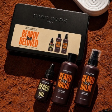 Set cadou ingrijire barba Men Rock Beardy Beloved Oak Moss