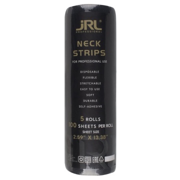 Set gulere negre frizerie JRL Black 5 role x 100buc