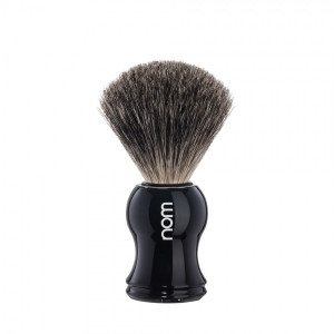 Nom Gustav 81 Black Shaving Brush with Badger Bristles