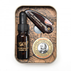 Set cadou Captain Fawcett Booze & Baccy Grooming Survival Kit
