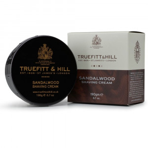 Truefitt & Hill szantálfa borotvakrém tálkában 190g