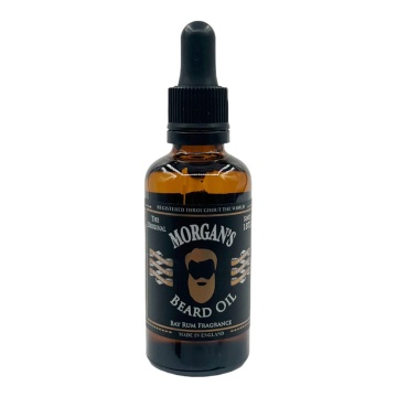 Ulei de barba Morgan’s Bay Rum Beard Oil - Caribbean Spices, Jamaican Rum & Bay Leaf Oil 50ml