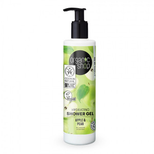 Gel de duș Organic Shop Hydrating Apple & Pear 280ml