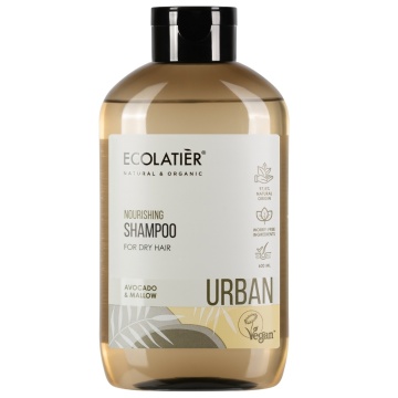 Sampon nutritiv pentru par uscat Ecolatier Urban Shampoo Nourishing for Dry Hair 600ml