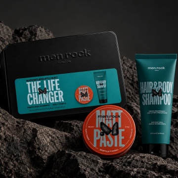 Set cadou Men Rock The Life Changer Shower and Style Kit - Gift tin - Img 3